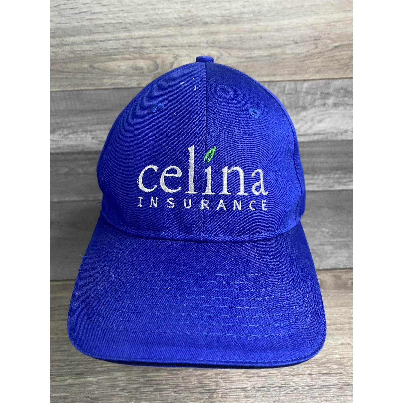 Celina Insurance Hat Cap Strap Back Blue Embroidered Logo Promo One Size Mens